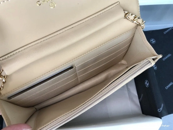 HyperPeter Gold Bag   With CHANEL Flap Lambskin Silver Hardware 0804